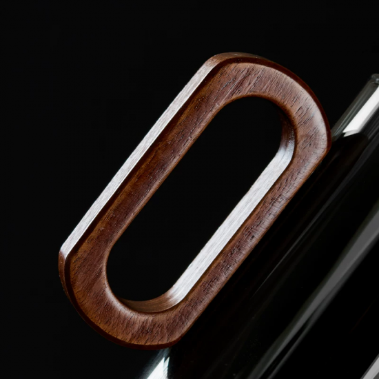 Glass Mug With Wooden Handle